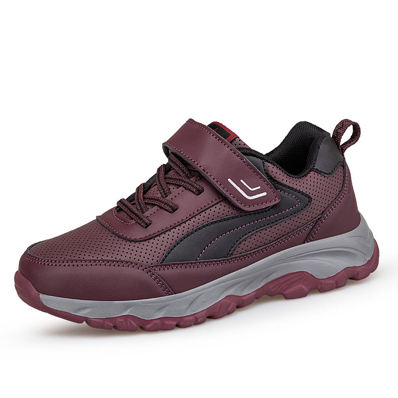 Damen Sportliche Wandersneaker mit atmungsaktivem Obermaterial und flexibel anpassbarem Verschluss EB