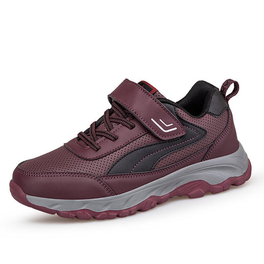 Damen Sportliche Wandersneaker mit atmungsaktivem Obermaterial und flexibel anpassbarem Verschluss EB