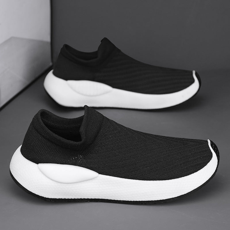 Unisex gestrickte Schlupfsneaker mit sockenähnlichem Schaft, gepolstertem Komfortfußbett und reaktiver EVA‑Zwischensohle EB
