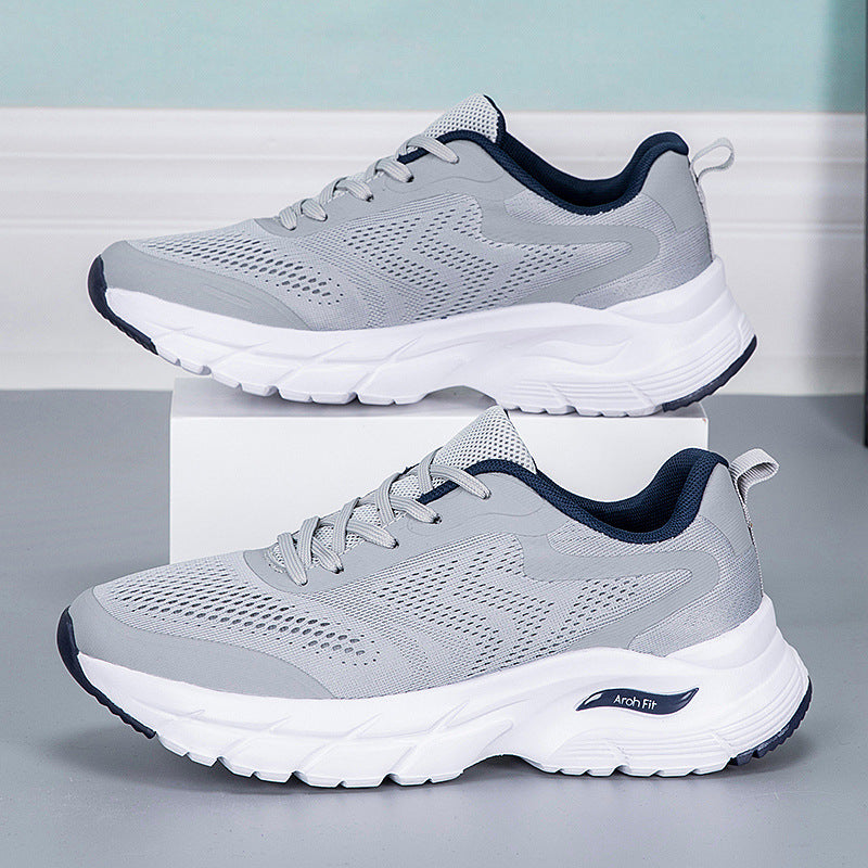 Damen Sportliche Laufschuhe mit atmungsaktivem Mesh-Obermaterial und stoßdämpfender Sohle EB