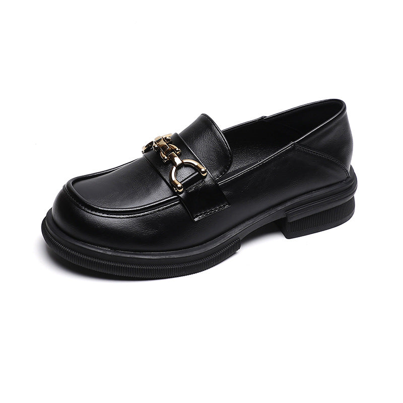 Damen Mokassin-Slipper mit elegantem Schnallenakzent und komfortabler Sohle EB