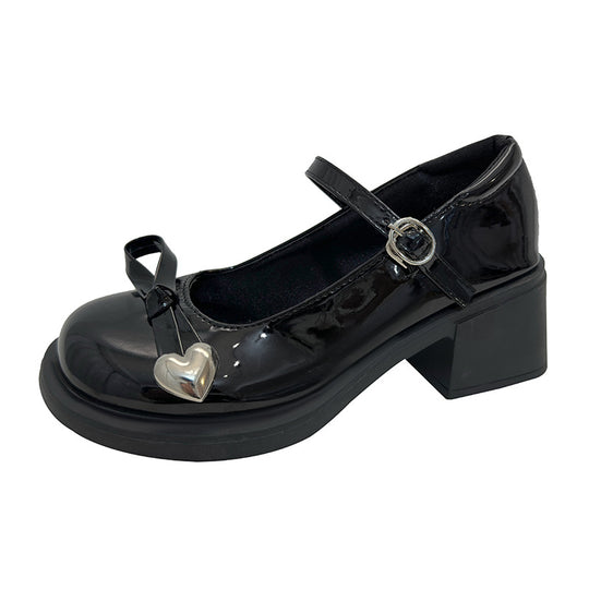 Damen Plateau Lacklederschuhe EB