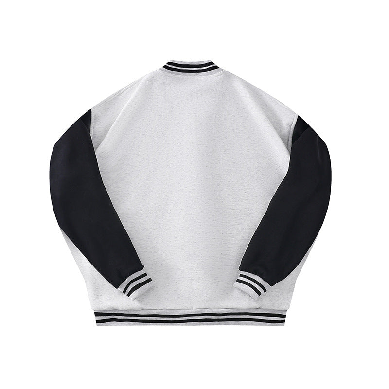 Damen Sportliche Bomberjacke mit Kontrastärmel und modernem Design EB