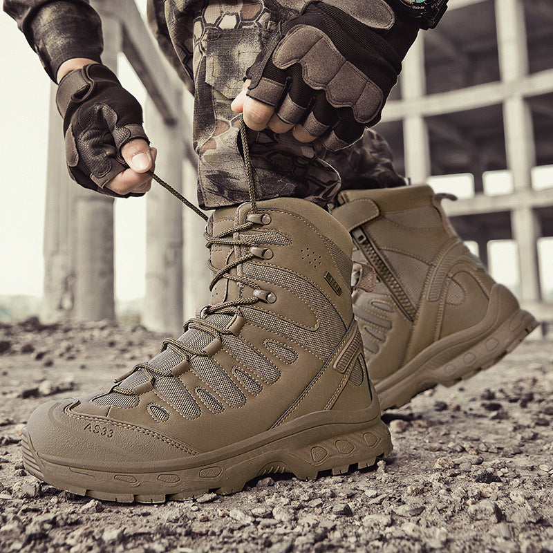 Herren Multifunktionale Bergstiefel mit hohem Knöchelschutz und wasserdichter Membran EB