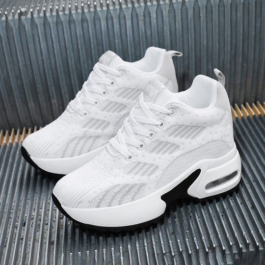 Damen Sportliche Sneakers mit dämpfender Luftpolstersohle und atmungsaktivem Obermaterial EB