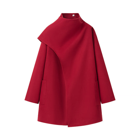 Damen Oversized Übergangsjacke mit asymmetrischem Schnitt und praktischen Taschen EB