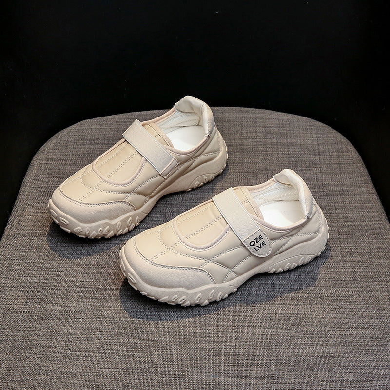 Damen Komfortable Freizeitschuhe mit strapazierfähiger Gummisohle und verstellbarem Riemen EB