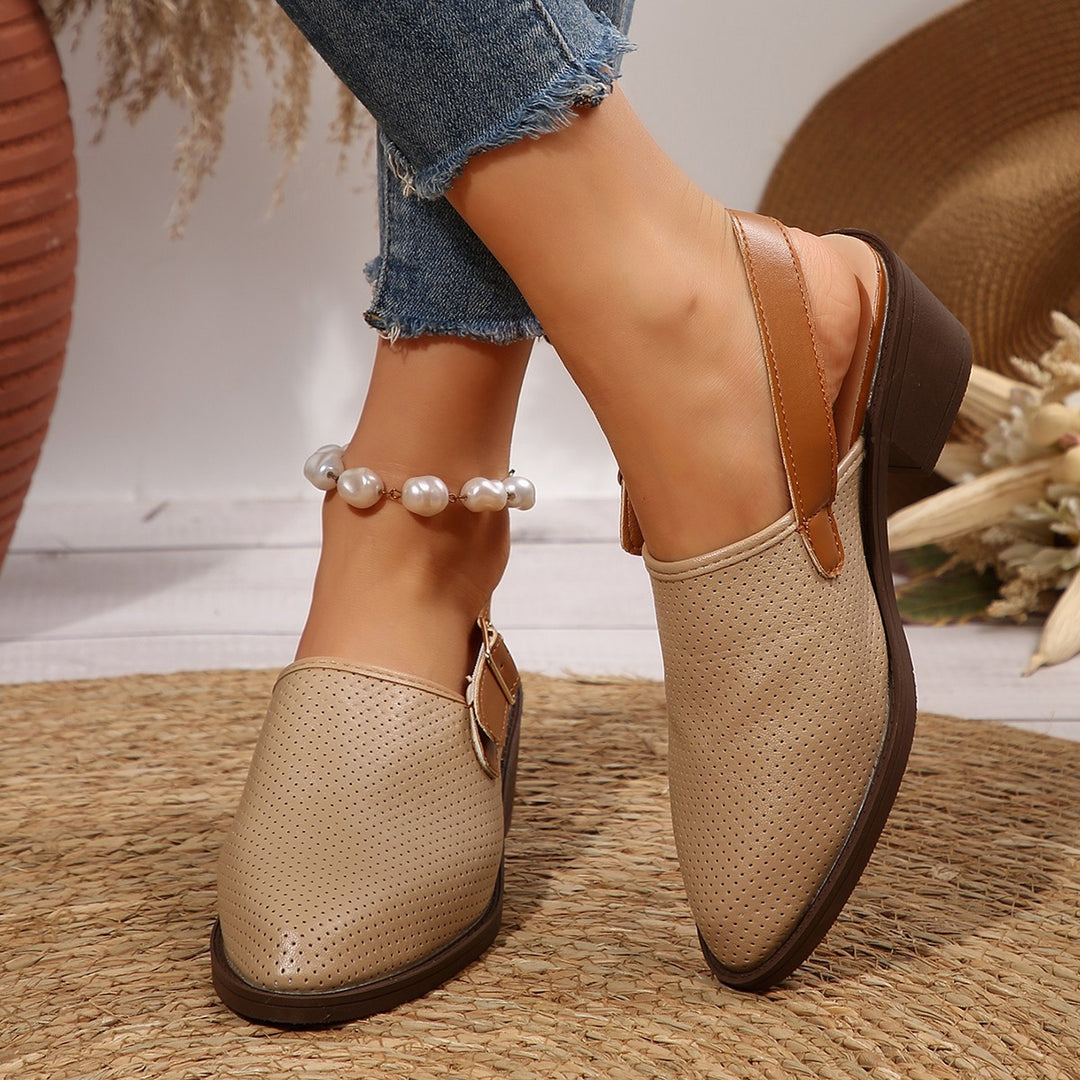 Damen Bequeme Sling-Pumps mit modischem Riemen EB