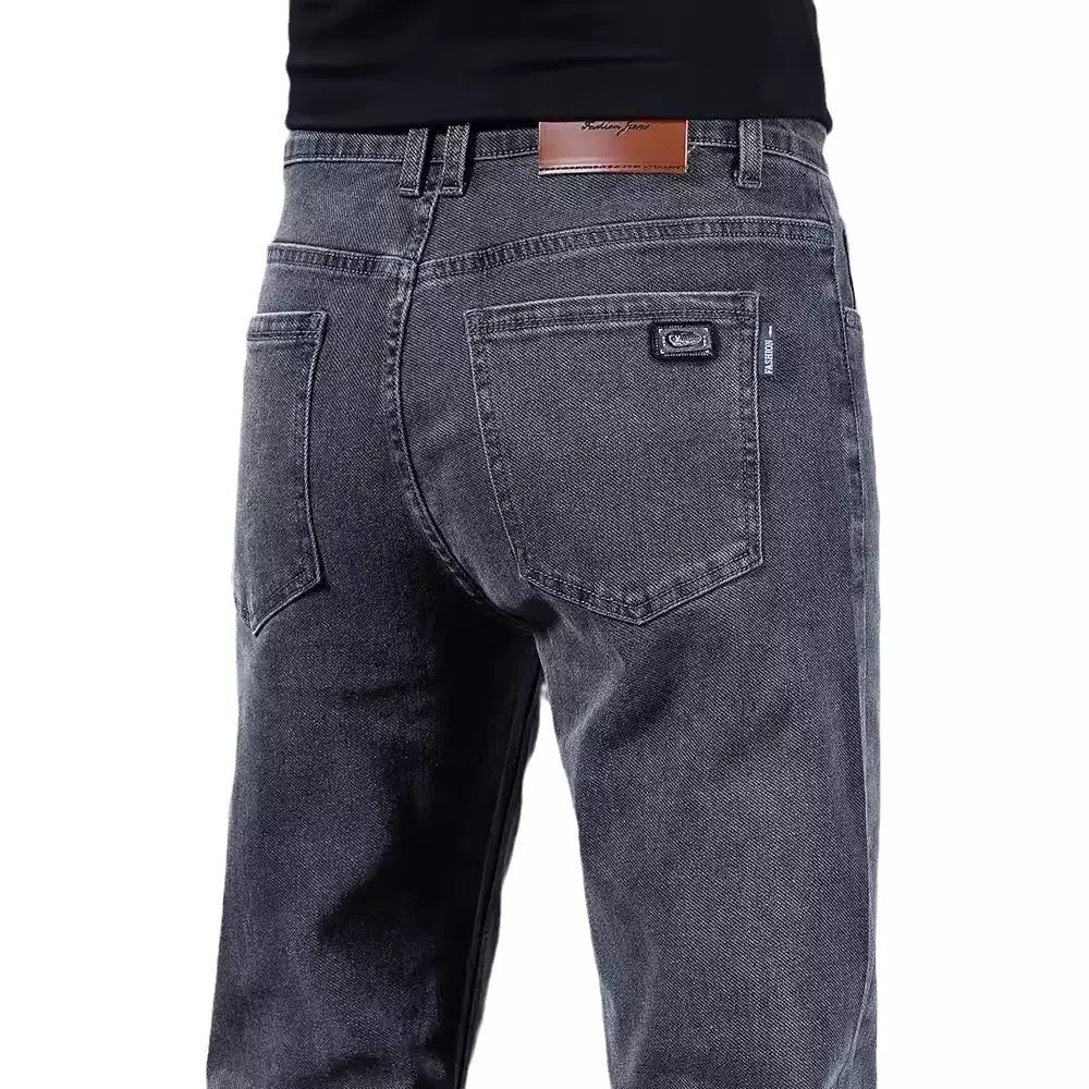 Herren modische Slim-Fit Jeans aus weichem Denim EB
