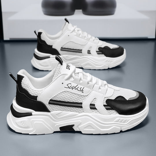 Damen Sportliche Sneakers mit atmungsaktiver Mesh-Konstruktion und stoßdämpfender Sohle EB