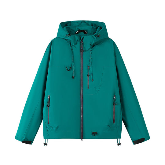 Damen funktionale Wetterjacke mit verstellbarem Kapuzensystem und atmungsaktiven Eigenschaften EB