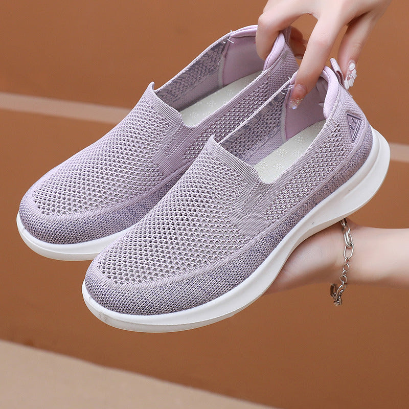 Damen Atmungsaktive Slip-On Sneakers mit flexiblem Komfort EB