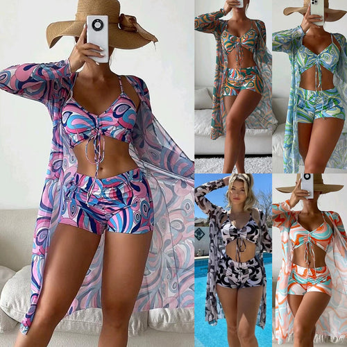 Damen Strandsetter-Set mit modischem Wickeldesign EB