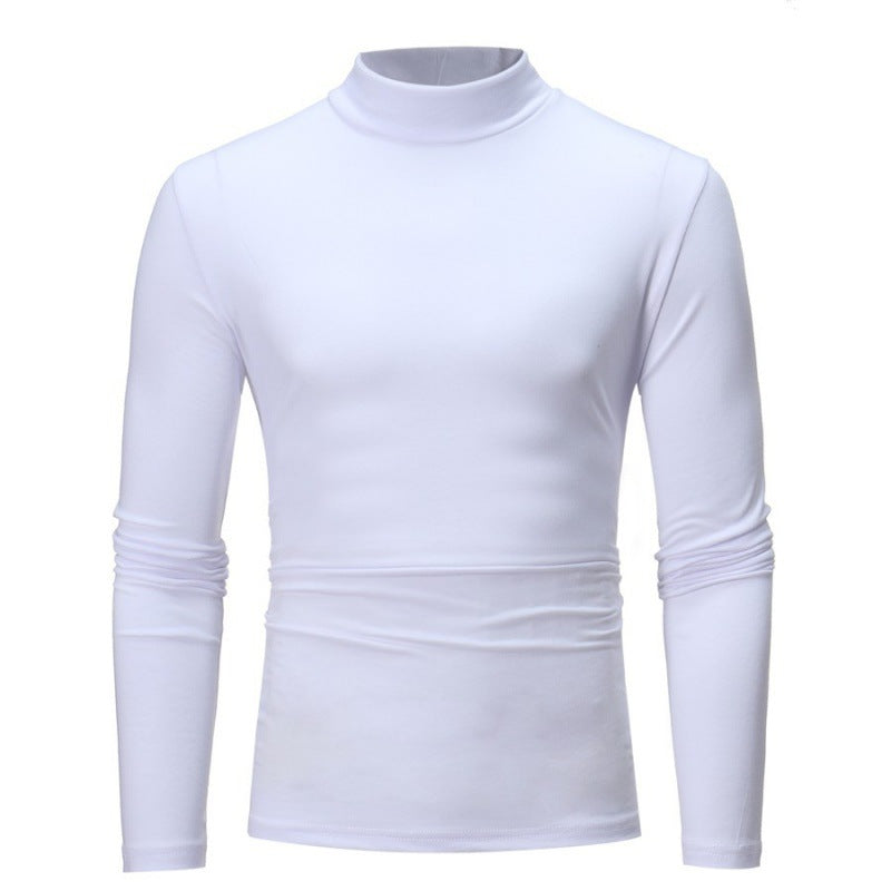 Herren Rollkragen Langarmshirt mit figurbetontem Schnitt und atmungsaktiver Stretch-Qualität EB
