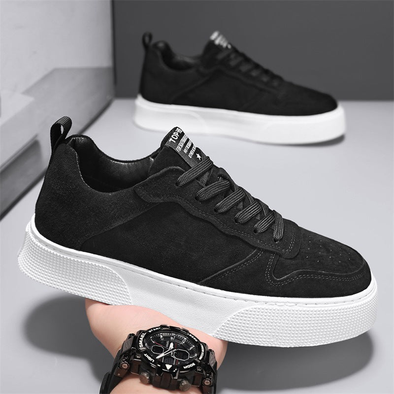 Damen Sportliche Veloursledersneaker mit dämpfender Sohle EB