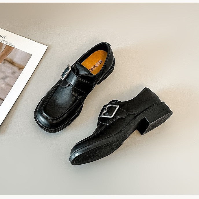 Damen elegante Schnürschuhe mit modischem Schnallen-Detail EB