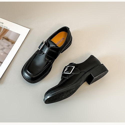 Damen elegante Schnürschuhe mit modischem Schnallen-Detail EB