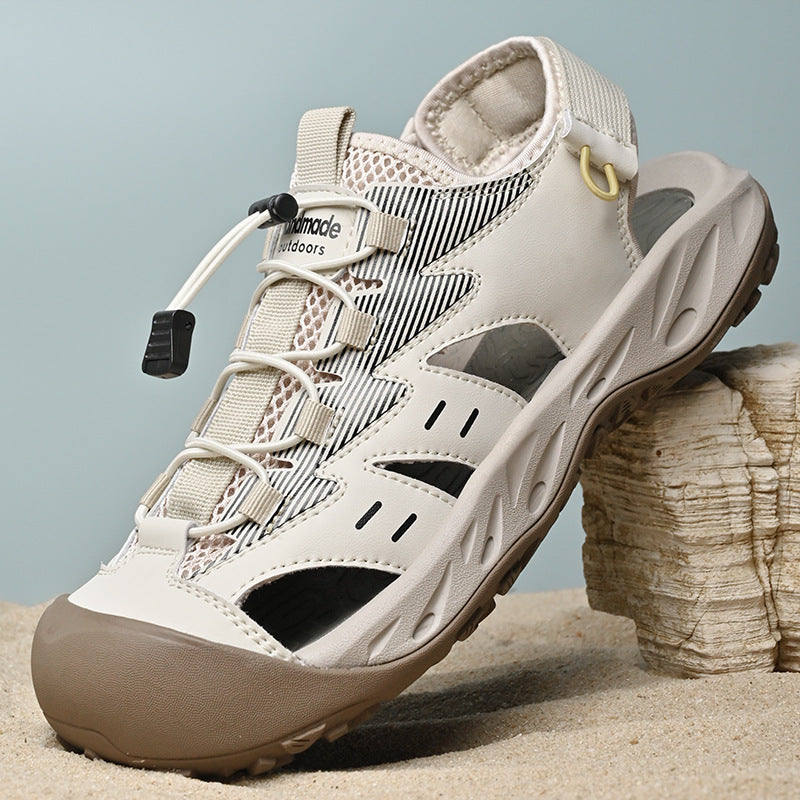 Damen Sportliche Sandalen mit rutschfester Sohle und anatomischer Fußbettung EB