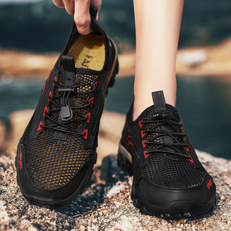 Damen Sportliche Mesh-Sneaker mit rutschfestem Profil EB