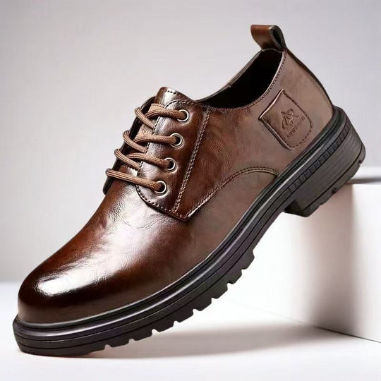 Herren Elegante Schnürschuhe mit hochwertigem Leder und rutschfester Sohle EB
