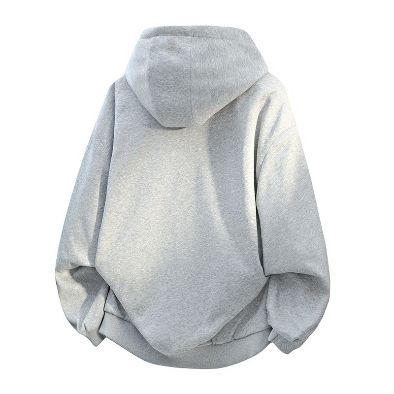 Damen Oversized Kapuzenjacke mit doppeltem Fleecefutter und seitlichen Taschen EB