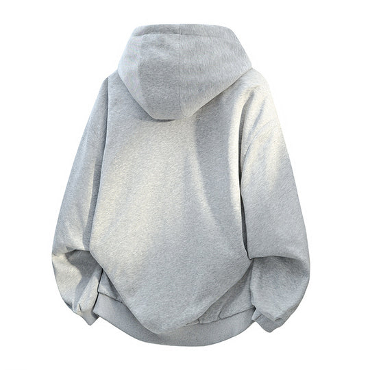 Damen Oversized Kapuzenjacke mit doppeltem Fleecefutter und seitlichen Taschen EB