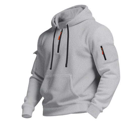 Herren Kapuzensweater mit Reißverschluss und praktischen Seitentaschen EB