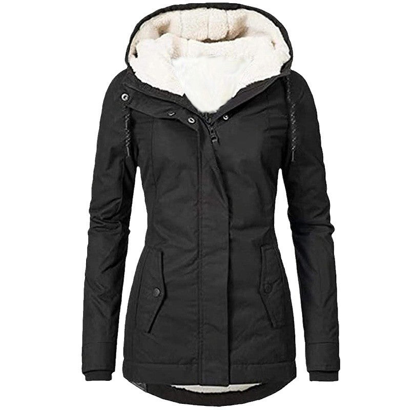 Damen warme Outdoor-Jacke mit kuscheligem Futter EB