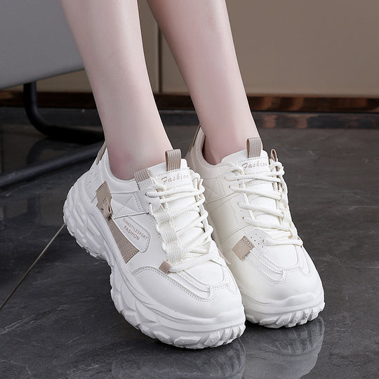 Damen Komfortable Lauf- und Freizeitschuhe mit dicker Sohle EB