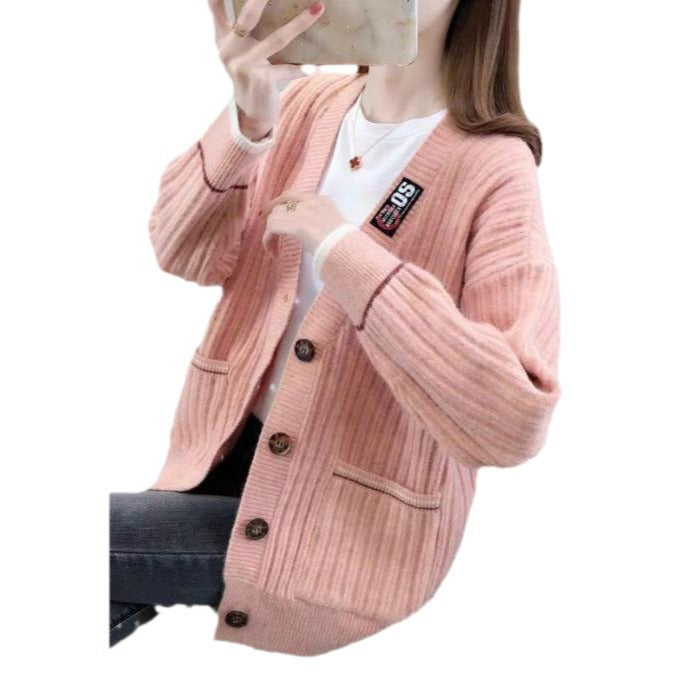 Damen Strickjacke mit strukturiertem Rippmuster und praktischen Taschen EB