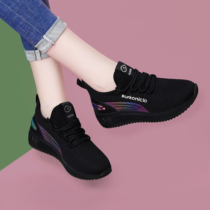 Damen Sportliche Sneakers mit flexibler Sohle und atmungsaktivem Obermaterial EB