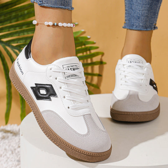 Damen Sportliche Sneaker mit hochwertiger Oberflächenstruktur und rutschfester Sohle EB