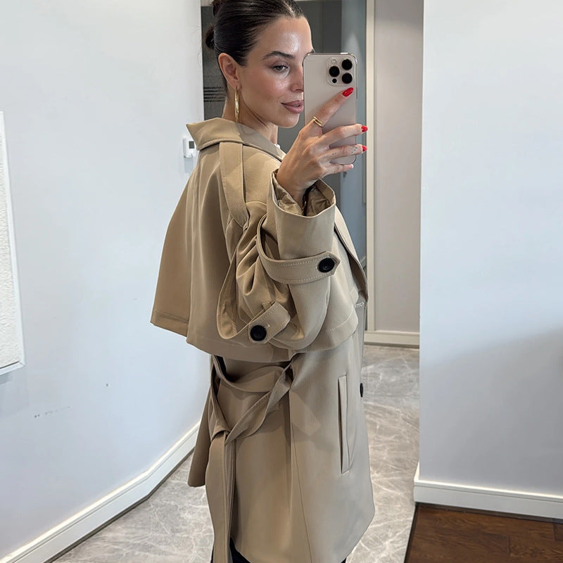 Damen Modischer Oversize-Trenchcoat EB