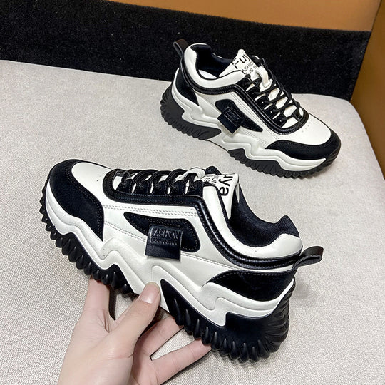 Damen Sportliche Chunky Sneakers mit rutschfester Profilsohle und herausragendem Dämpfung EB