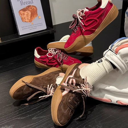 Damen modische Sneaker mit glänzenden Akzenten EB
