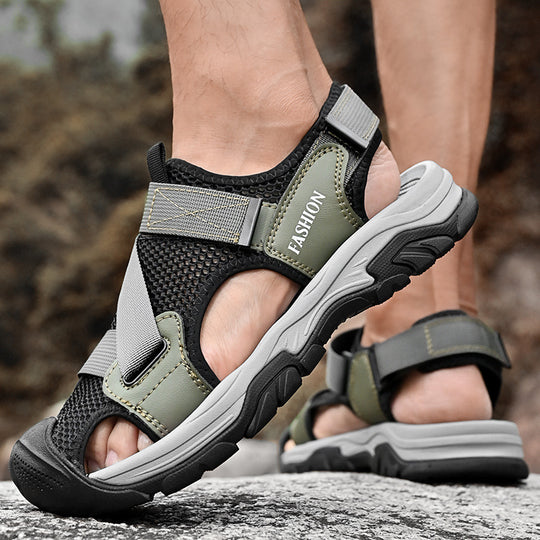 Damen Atmungsaktive Sport-Sandalen mit rutschfester Sohle und verstellbaren Riemen EB