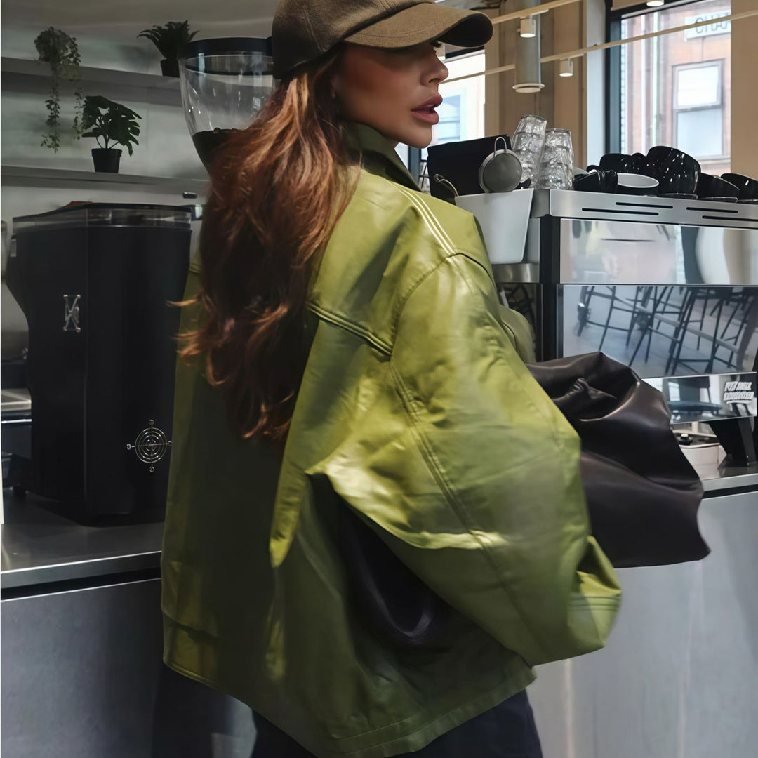 Damen lässige Oversized-Jacke EB