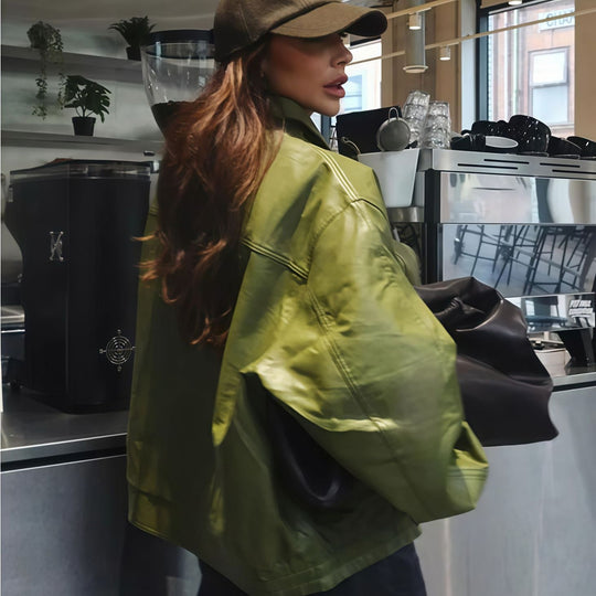 Damen lässige Oversized-Jacke EB