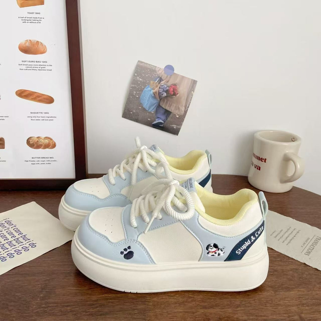 Damen Sneaker mit verspielten Tiermotiven und bequemer Dämpfung EB