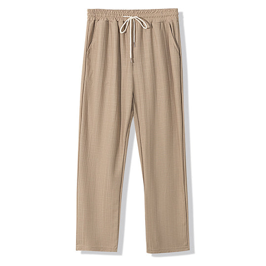 Herren Lässige Freizeithose mit elastischem Bund und verstellbarem Kordelzug EB