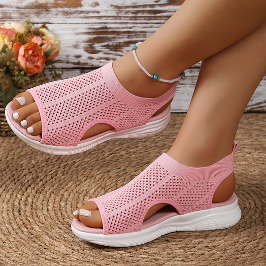 Damen atmungsaktive Badeschuhe mit rutschfester Sohle und elastischem Knöchelansatz EB