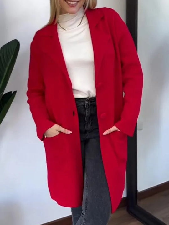 Damen Elegante und bequeme Übergangsjacke mit praktischen Taschen EB