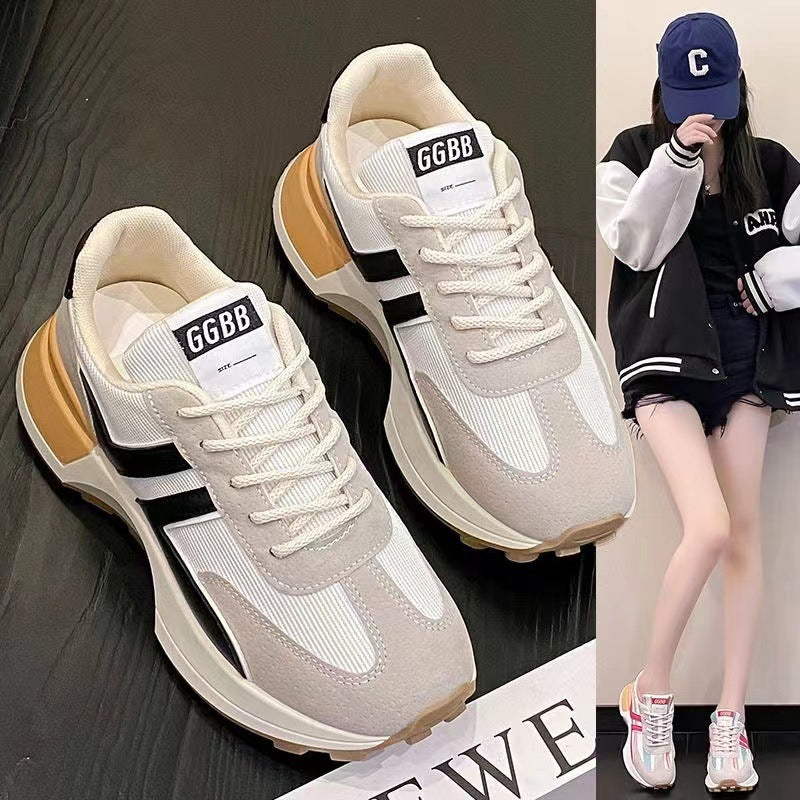 Damen Sportliche Freizeitsneaker mit atmungsactivem Obermaterial und rutschfester Laufsohle EB