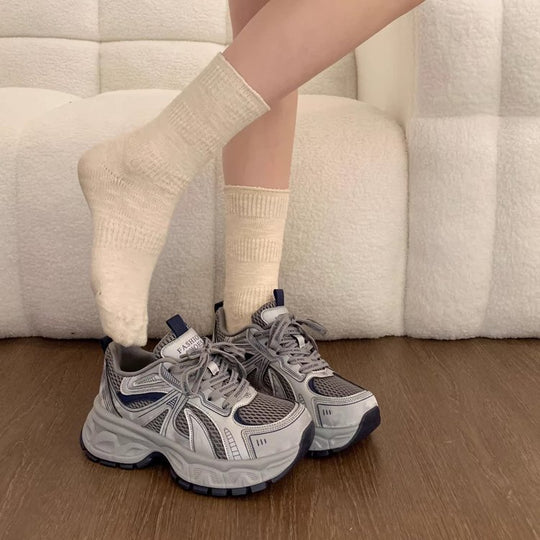Damen Sportliche Laufschuhe mit atmungsaktivem Mesh-Obermaterial und gepolsterter Sohle EB