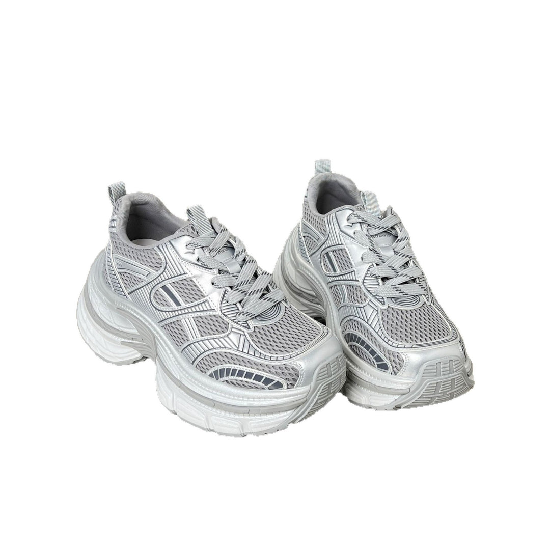 Damen Lauf-Sneaker mit atmungsaktiver Mesh-Oberfläche und stoßdämpfender Sohle EB