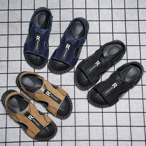 Herren Komfortable und stylische Freizeitsandalen mit verstellbarem Riemen EB