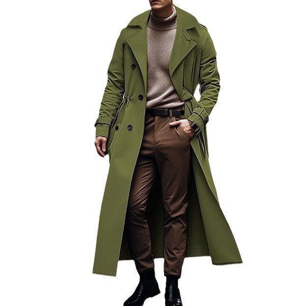 Herren eleganter, minimalistischer Langmantel EB