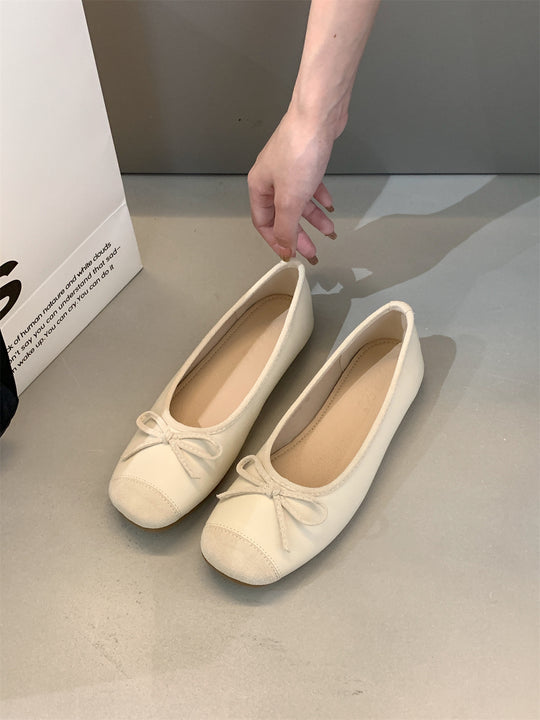 Damen Ballerina-Schuhe mit verstellbarem Schleifen-Detail EB