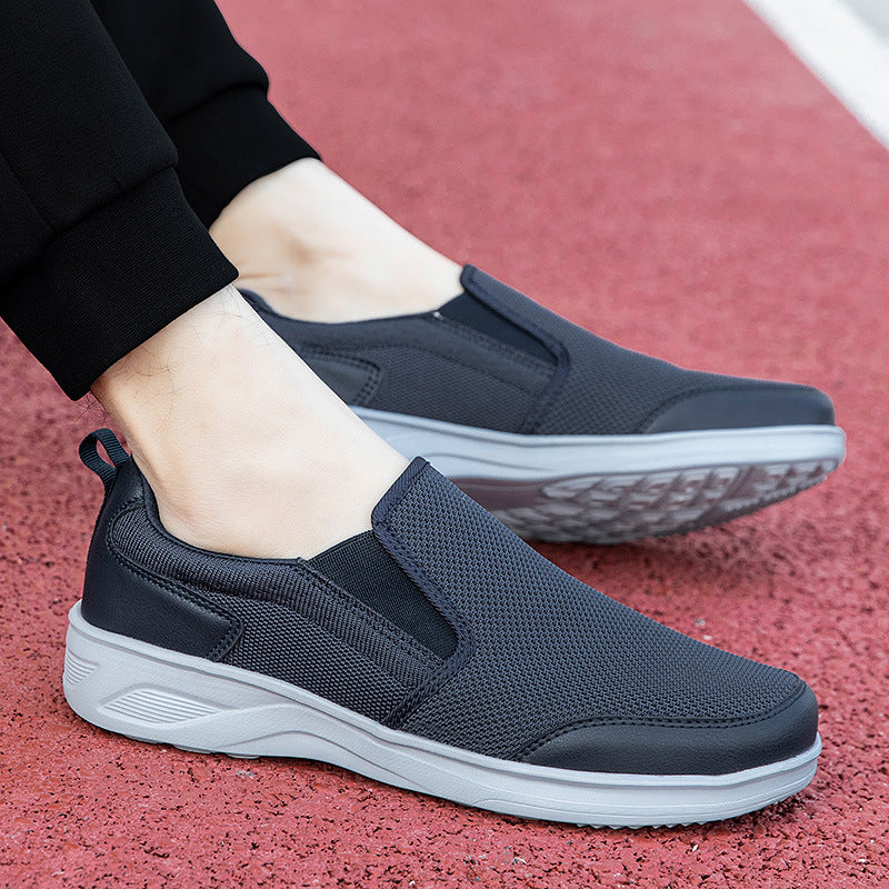 Damen Elastische Slip-On Sneakers mit atmungsaktivem Mesh-Obermaterial EB