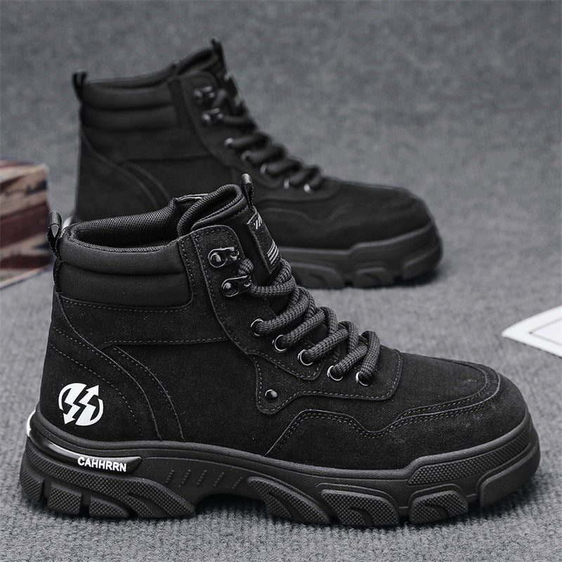 Damen Sportliche High-Top Stiefel mit robustem Profil und Dämpfungstechnologie EB